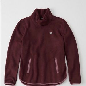 Abercrombie & Fitch Cowl Neck Sherpa Pullover
